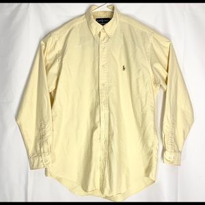 Polo Ralph Lauren Mens Yellow Yarmouth Button L